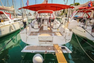 Heck Cockpit von Segelyacht Beneteau Oceanis 35