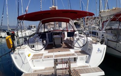 Heck von Segelyacht Beneteau Oceanis 45
