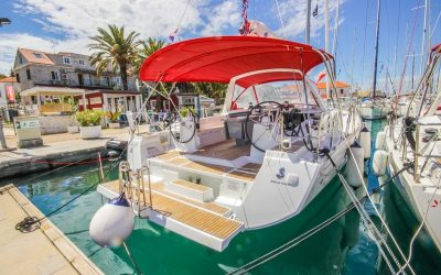 Heck von Segelyacht Beneteau Oceanis 48