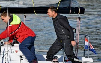 Segellehrer und Teilnehmer bei der Regatta in Kroatien
