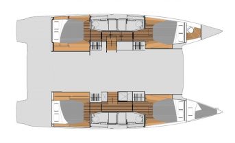 Layout von Katamaran Elba 45