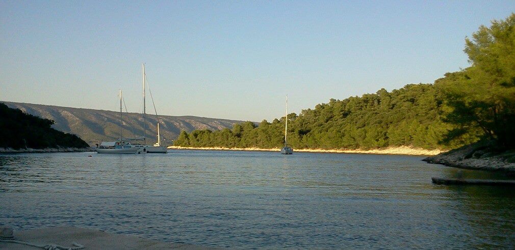 Bucht auf der Insel Scedro