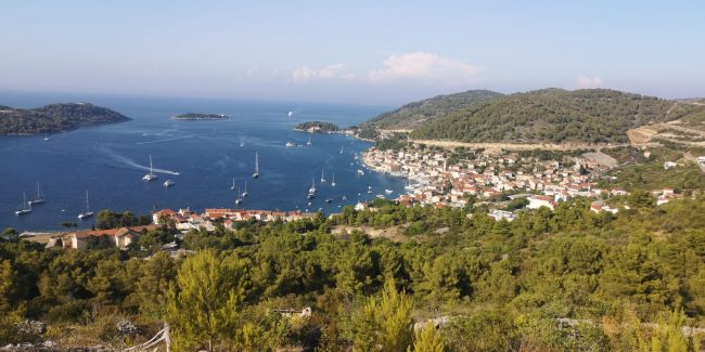 Stadt Vis auf der Insel Vis in Kroatien